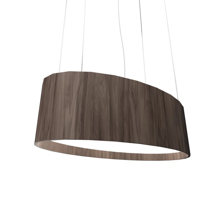 Oval LED Pendant in American Walnut Oval LED Pendant in American Walnut