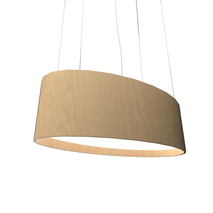 Oval LED Pendant in Maple Oval LED Pendant in Maple