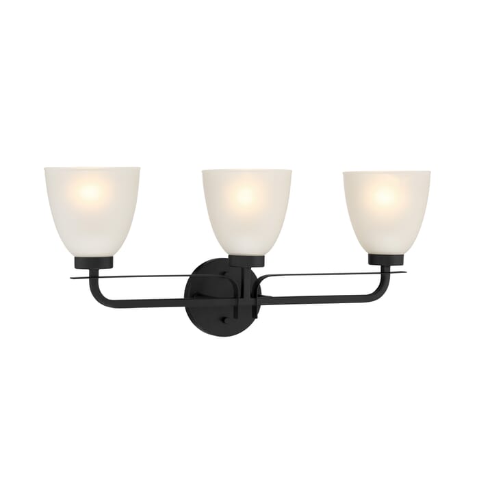 Minka Lavery Kaitlen 3-Light Bathroom Vanity Light in Coal Minka Lavery Kaitlen 3-Light Bathroom Vanity Light in Coal