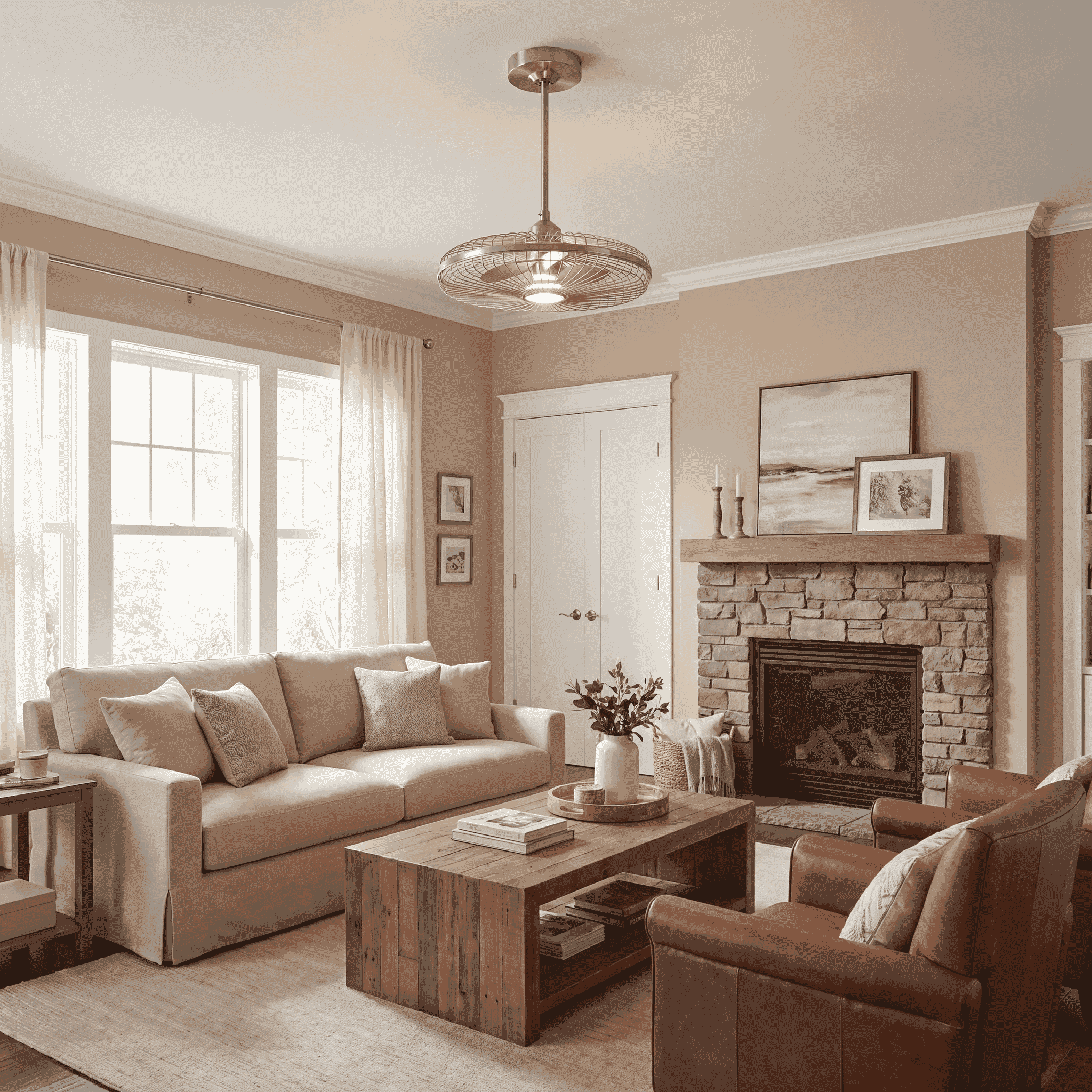 Wetherby LED Fandelier in Satin Nickel