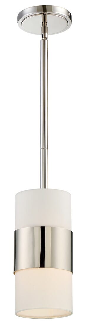 Libby Langdon for Grayson 6" Pendant Light in Polished Nickel
