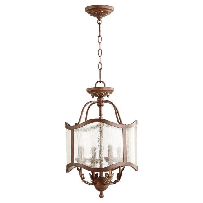 Quorum Salento 4-Light 13" Pendant Light in Vintage Copper Quorum Salento 4-Light 13" Pendant Light in Vintage Copper