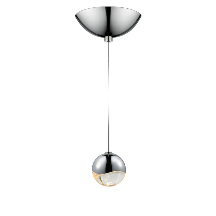 Sonneman Grapes 2.5" LED Pendant w/ Dome Canopy in Polished Chrome Sonneman Grapes 2.5" LED Pendant w/ Dome Canopy in Polished Chrome