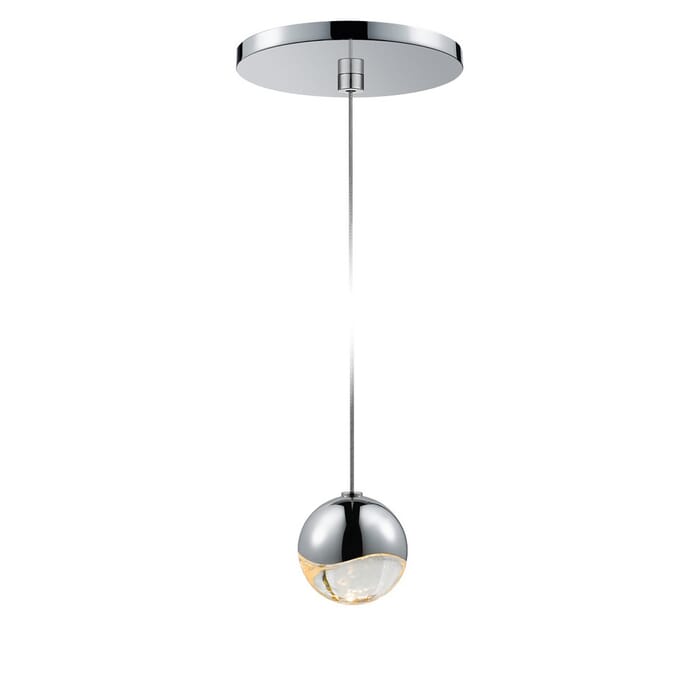 Sonneman Grapes 2.5" LED Pendant w/ Round Canopy in Polished Chrome Sonneman Grapes 2.5" LED Pendant w/ Round Canopy in Polished Chrome