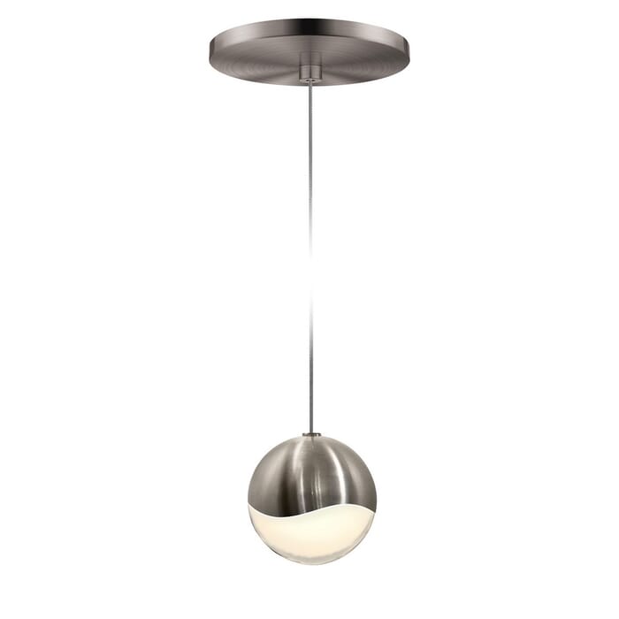 Sonneman Grapes 3.25" LED Pendant w/ Round Canopy in Satin Nickel Sonneman Grapes 3.25" LED Pendant w/ Round Canopy in Satin Nickel