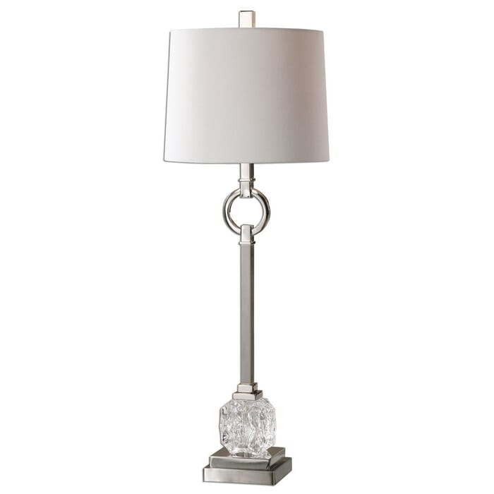 Uttermost Bordolano 33.5" Buffet Lamp in Polished Nickel Uttermost Bordolano 33.5" Buffet Lamp in Polished Nickel