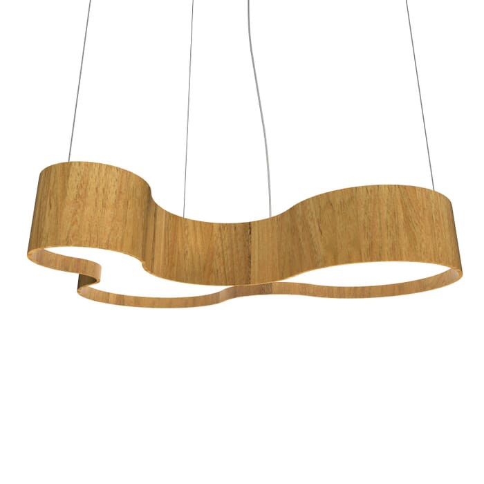 Organic LED Pendant in Louro Freijo Organic LED Pendant in Louro Freijo