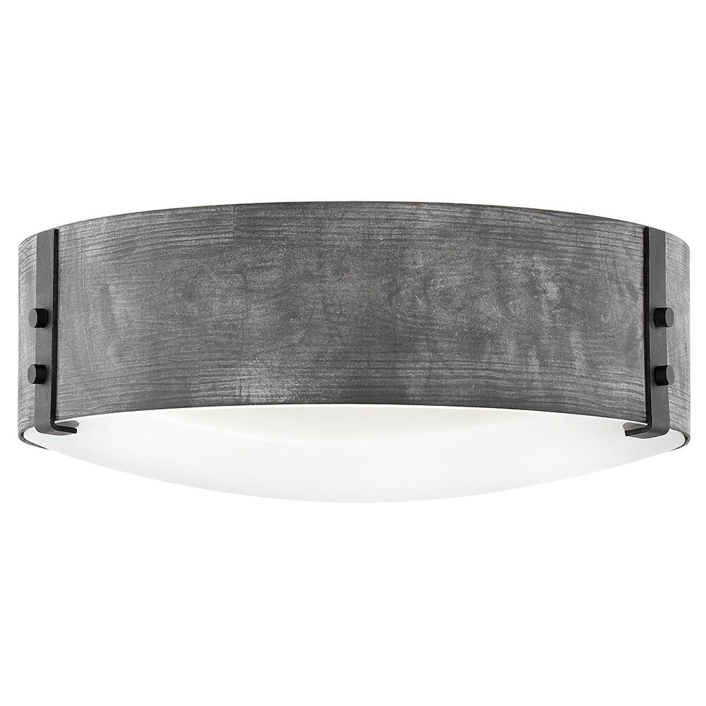 Aged Zinc LED Flush Mount from the Sawyer Collection