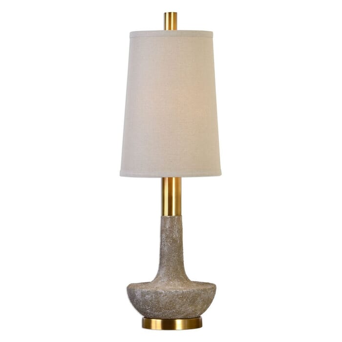 Uttermost Volongo 30.75" Textured Buffet Lamp in Stone Ivory Uttermost Volongo 30.75" Textured Buffet Lamp in Stone Ivory