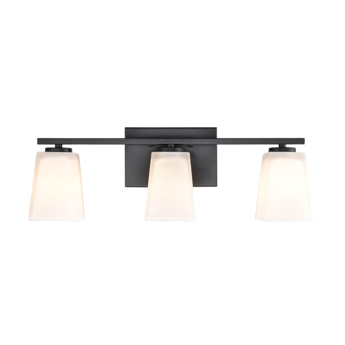 Millennium 3-Light Bathroom Vanity Light in Matte Black Millennium 3-Light Bathroom Vanity Light in Matte Black