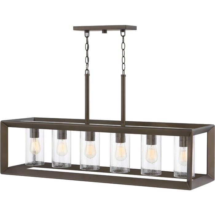 Hinkley Rhodes 6-Light Outdoor Linear in Warm Bronze Hinkley Rhodes 6-Light Outdoor Linear in Warm Bronze