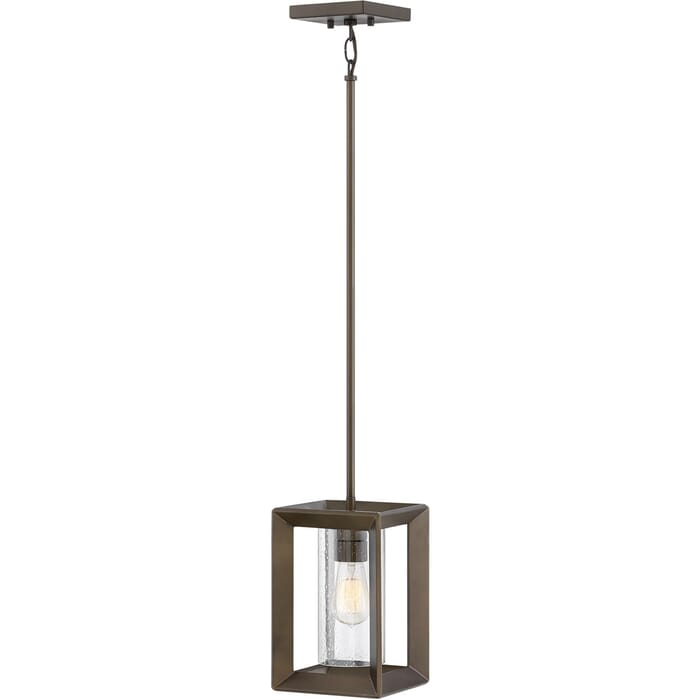 Hinkley Rhodes 1-Light Outdoor Pendant in Warm Bronze Hinkley Rhodes 1-Light Outdoor Pendant in Warm Bronze