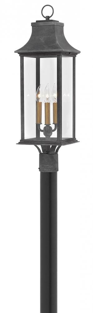 Adair 3-Light Outdoor Light In Aged Zinc