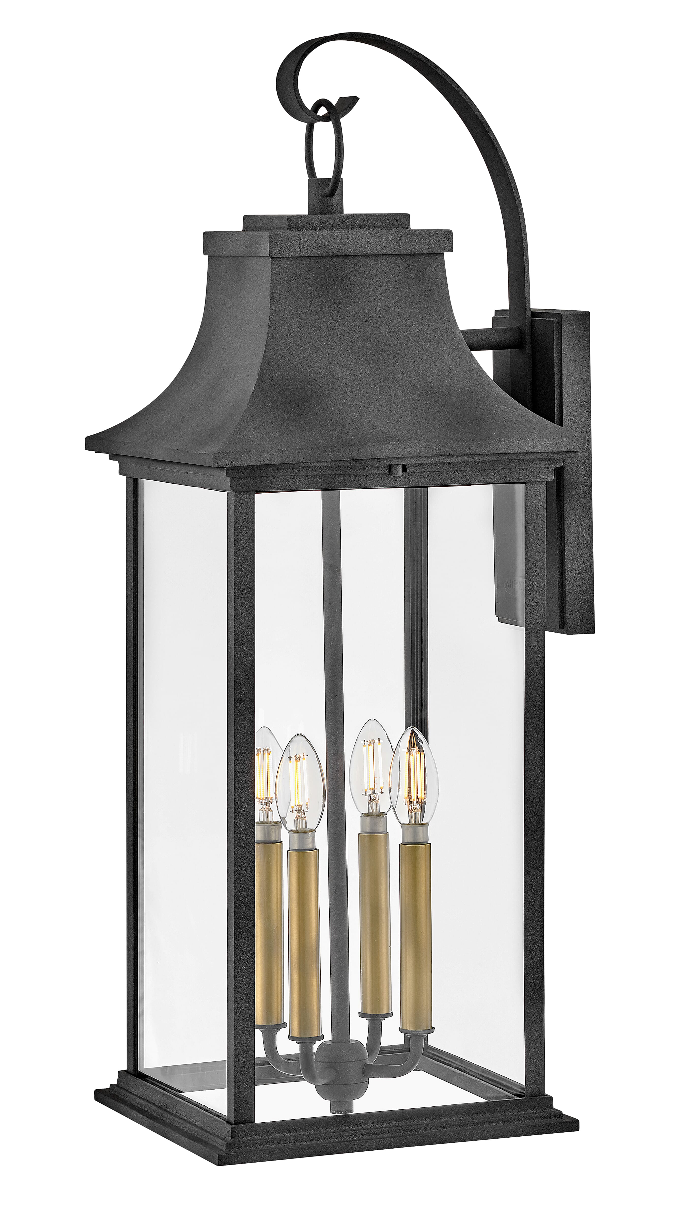 Aged Zinc LED Wall Mount from the Adair Collection