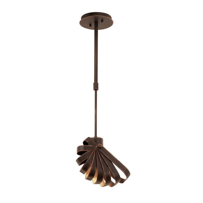 Kalco Brandt 1-Light Mini Pendant in Antique Copper Kalco Brandt 1-Light Mini Pendant in Antique Copper