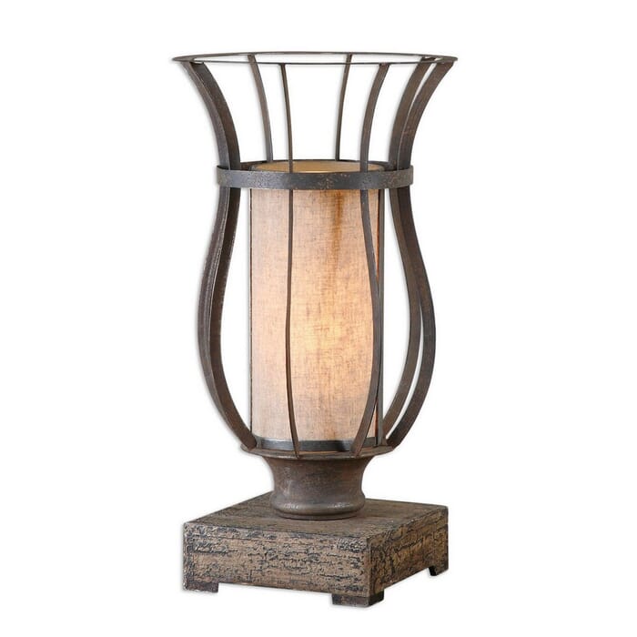 Uttermost Minozzo 18" Accent Lamp in Rustic Bronze Uttermost Minozzo 18" Accent Lamp in Rustic Bronze