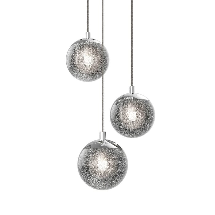 Sonneman Champagne Bubbles 8.5" 3-Light LED Pendant in Polished Chrome Sonneman Champagne Bubbles 8.5" 3-Light LED Pendant in Polished Chrome