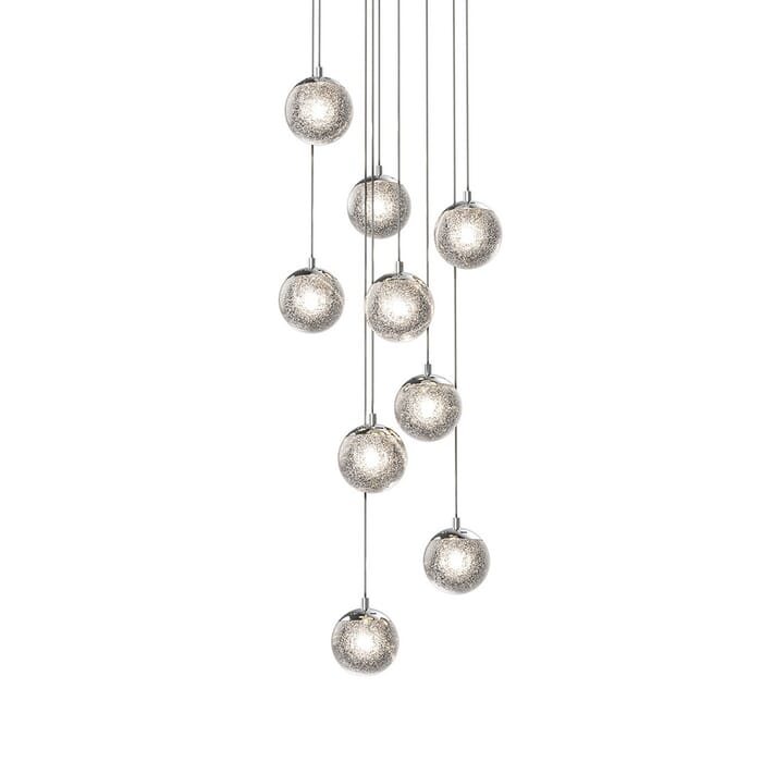 Sonneman Champagne Bubbles 14" 9-Light LED Pendant in Polished Chrome Sonneman Champagne Bubbles 14" 9-Light LED Pendant in Polished Chrome