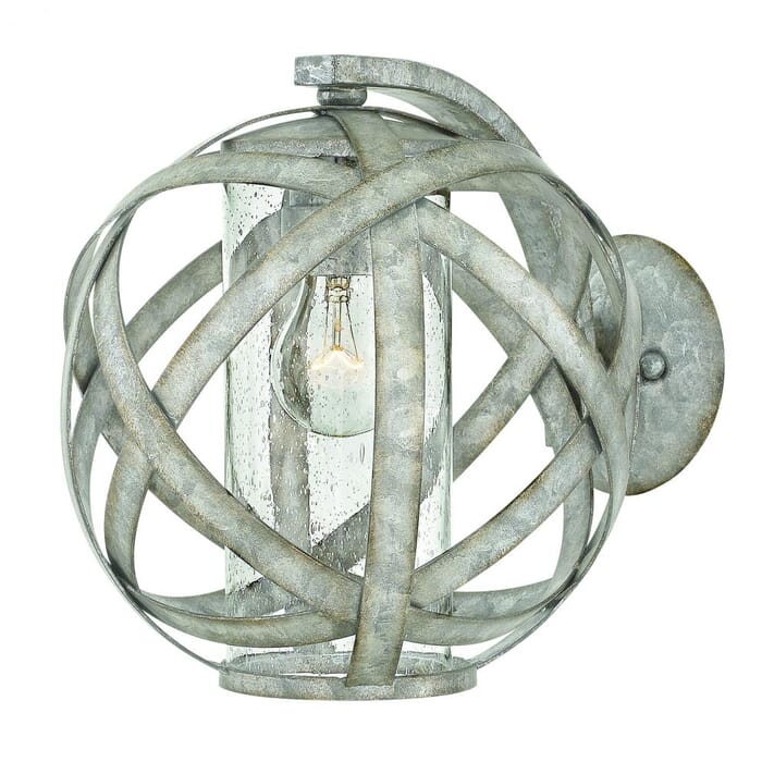 Hinkley Carson 1-Light Outdoor Small Wall Mount in Weathered Zinc Hinkley Carson 1-Light Outdoor Small Wall Mount in Weathered Zinc