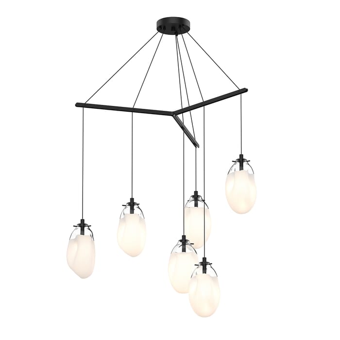 Sonneman Liquid 6-Light 12" Pendant Light in Satin Black Sonneman Liquid 6-Light 12" Pendant Light in Satin Black
