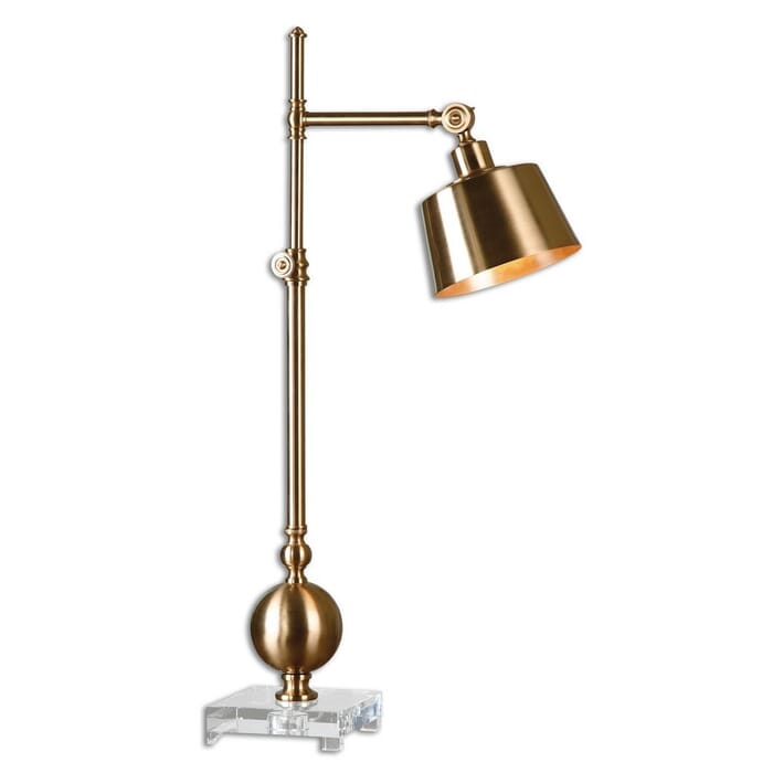 Uttermost Laton 33.25" Task Lamp in Brushed Brass Uttermost Laton 33.25" Task Lamp in Brushed Brass