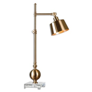 Uttermost Laton 33.25" Task Lamp in Brushed Brass
