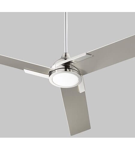 Oxygen Coda 56" Indoor Ceiling Fan in Polished Nickel