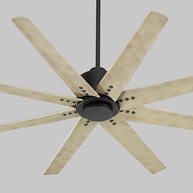 Fleet 56" Indoor/Outdoor Ceiling Fan in Black