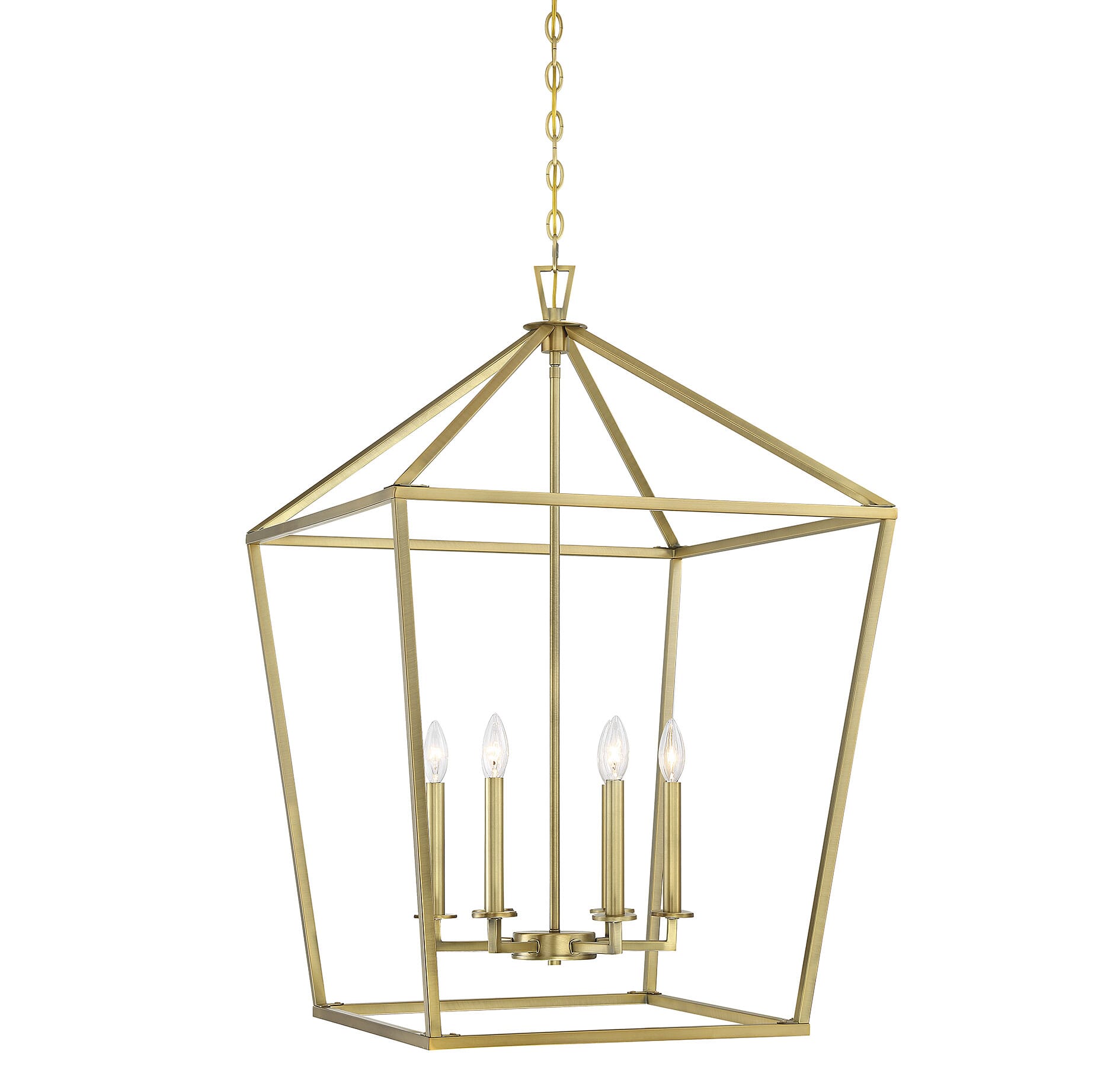 brass foyer lantern