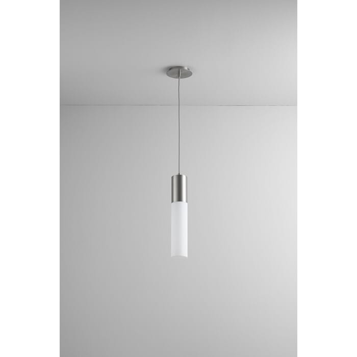 Optigen Lamp Oxygen Magnum 1-Light Pendant Light in Satin Nickel