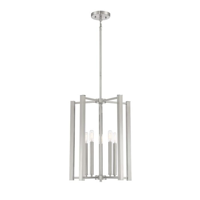 Savoy House Benson 5-Light Pendant in Satin Nickel Savoy House Benson 5-Light Pendant in Satin Nickel