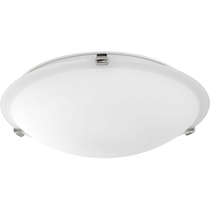 Quorum Quorum Home 3-Light 16" Ceiling Light in Polished Nickel with Satin Opal Quorum Quorum Home 3-Light 16" Ceiling Light in Polished Nickel with Satin Opal
