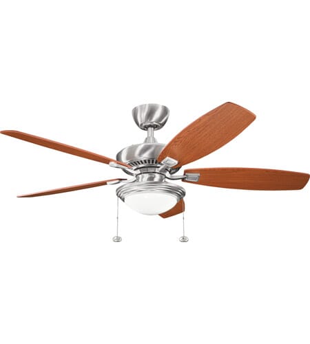 Canfield Select 52" Indoor Ceiling Fan in Brushed Stainless Steel