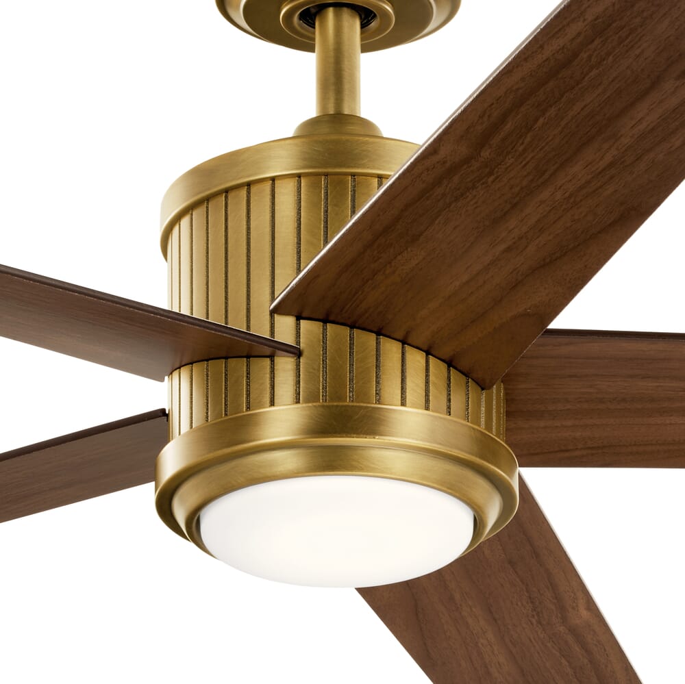 Brahm Indoor Ceiling Fan in Natural Brass -  Kichler, 300044NBR
