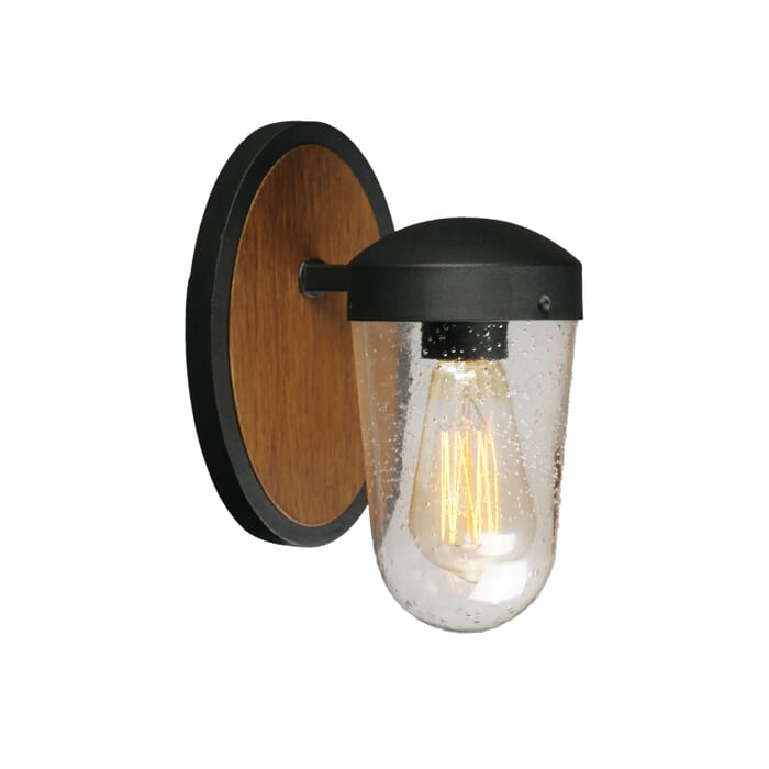 Maxim Lighting Lido 9.25" 1-Light Outdoor Wall Lantern in Antique Pecan/Black Maxim Lighting Lido 9.25" 1-Light Outdoor Wall Lantern in Antique Pecan/Black