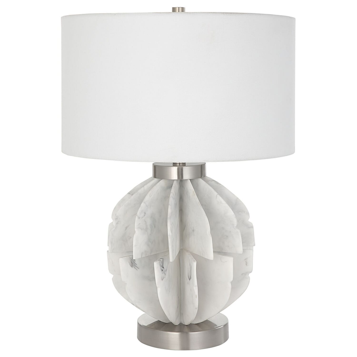 Repetition 1-Light Table Lamp in Brushed Nickel