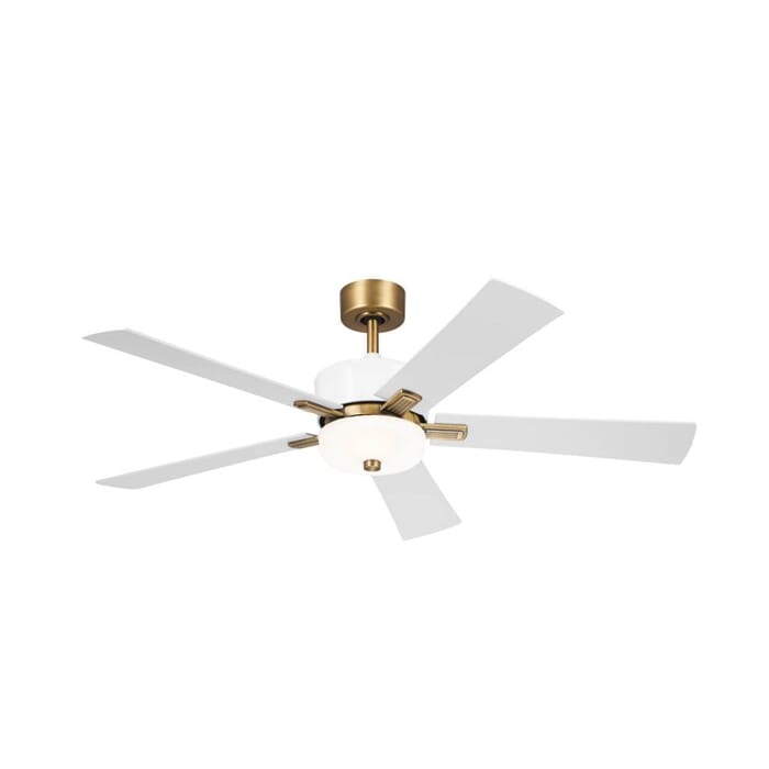 Kichler Lighting Icon 56" Indoor Ceiling Fan in Brushed Natural Brass Kichler Lighting Icon 56" Indoor Ceiling Fan in Brushed Natural Brass
