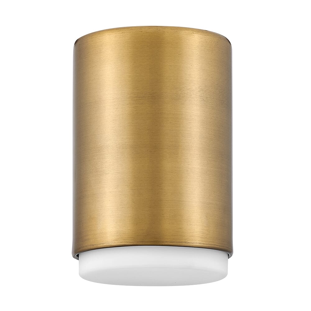 Lacquered Brass LED Flush Mount from the Cedric Collection