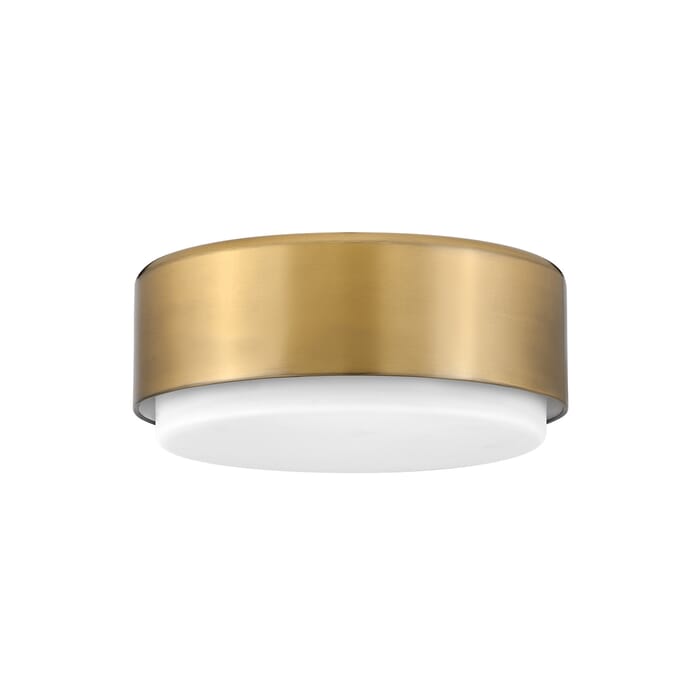 Hinkley Cedric 2-Light Flush Mount Ceiling Light In Lacquered Brass Hinkley Cedric 2-Light Flush Mount Ceiling Light In Lacquered Brass