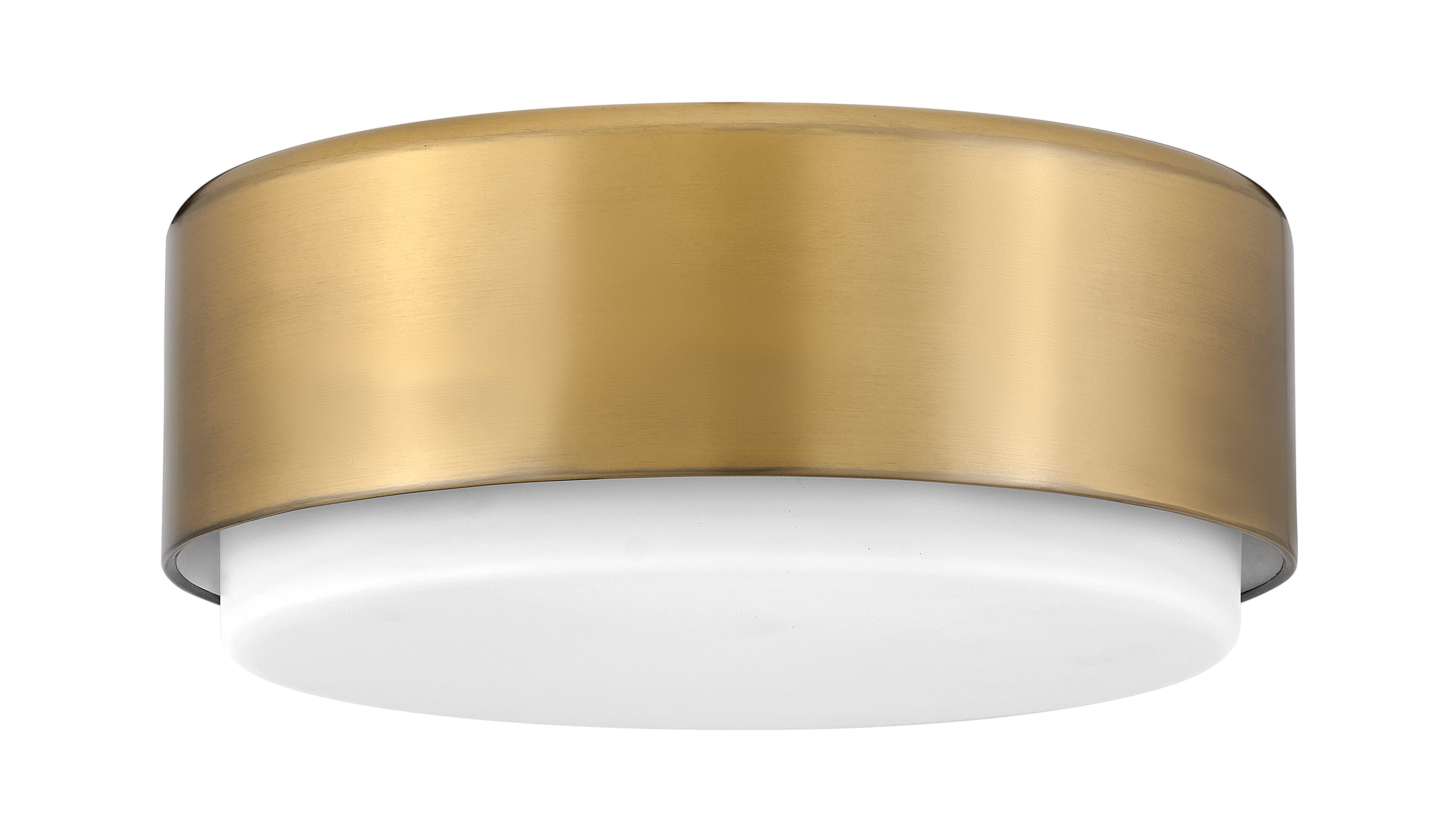 Lacquered Brass LED Flush Mount from the Cedric Collection