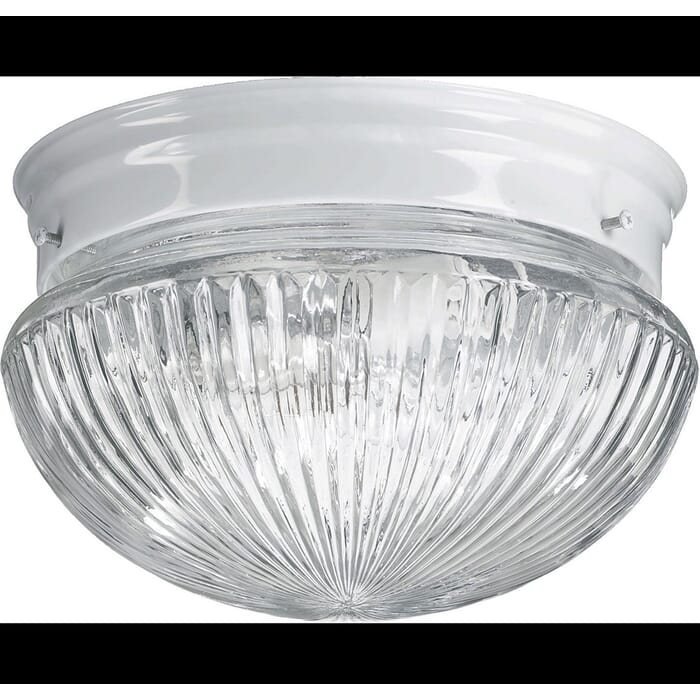 Quorum Mushroom 2-Light 10" Ceiling Light in White Quorum Mushroom 2-Light 10" Ceiling Light in White