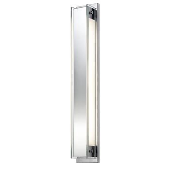 Sonneman Accanto 2-Lt 28.5" Sconce in Chrome & Clear Glass