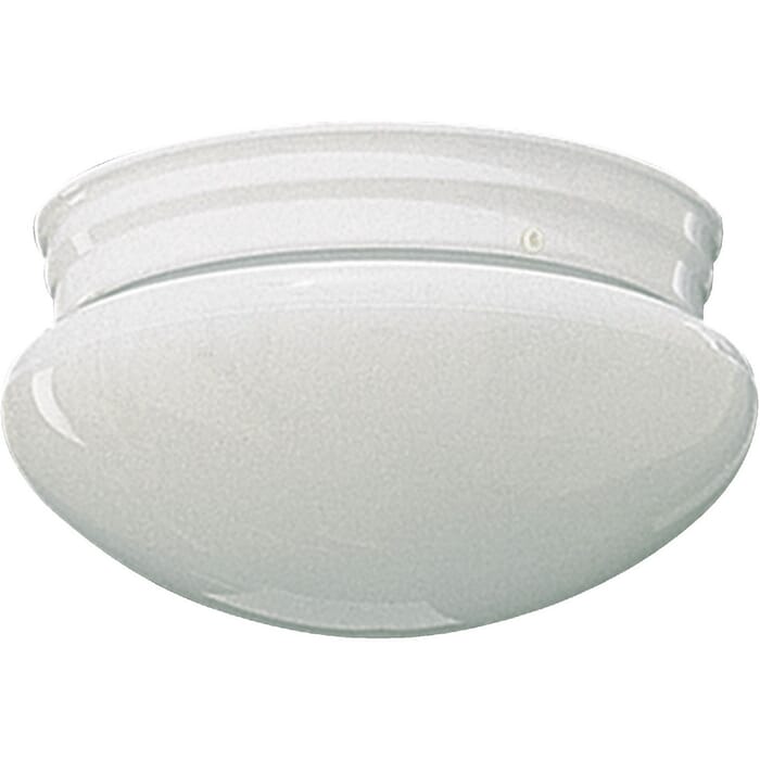 Quorum Mushroom 2-Light 10" Ceiling Light in White Quorum Mushroom 2-Light 10" Ceiling Light in White