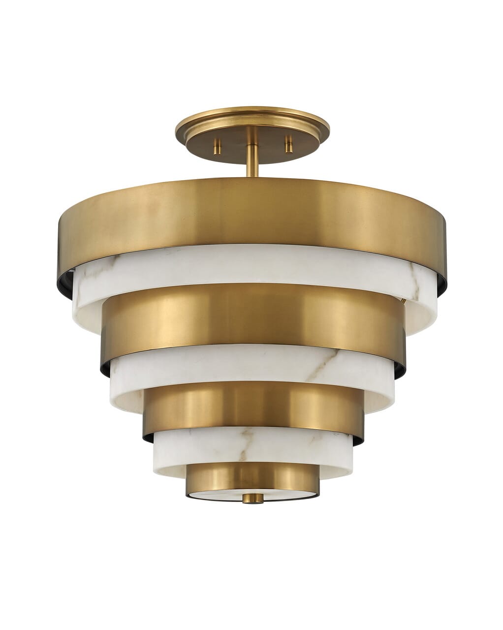 Brass semi flush ceiling light store