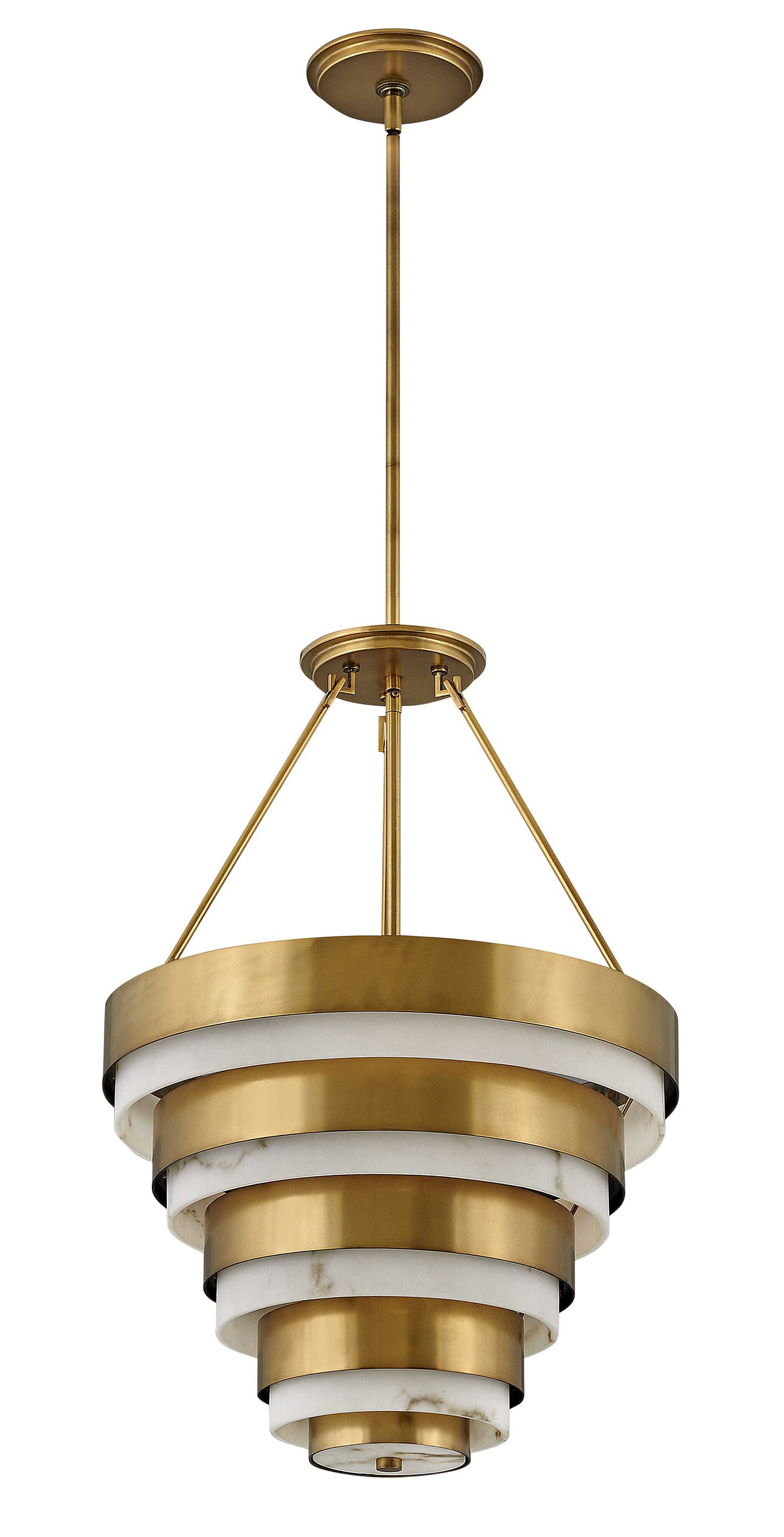 Heritage Brass LED Chandelier from the Echelon Collection