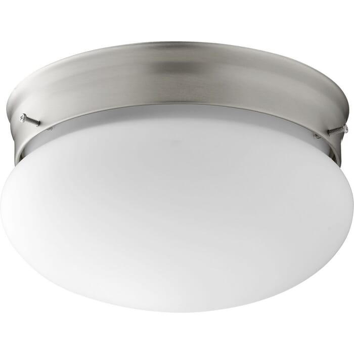 Quorum Quorum Home 7" Ceiling Light in Satin Nickel with Satin Opal Quorum Quorum Home 7" Ceiling Light in Satin Nickel with Satin Opal