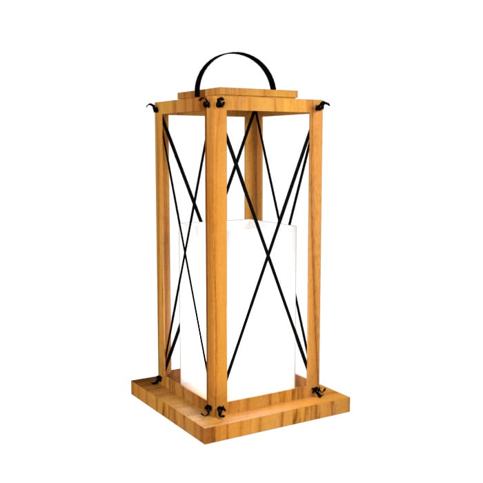 Clean 1-Light Floor Lamp in Teak Clean 1-Light Floor Lamp in Teak