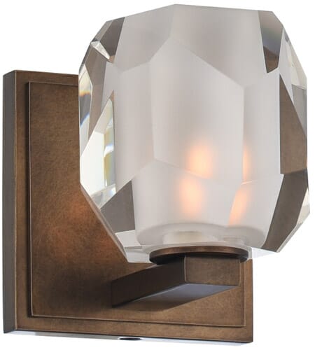 Kalco Regent 5" Bathroom Vanity Light in Vintage Bronze