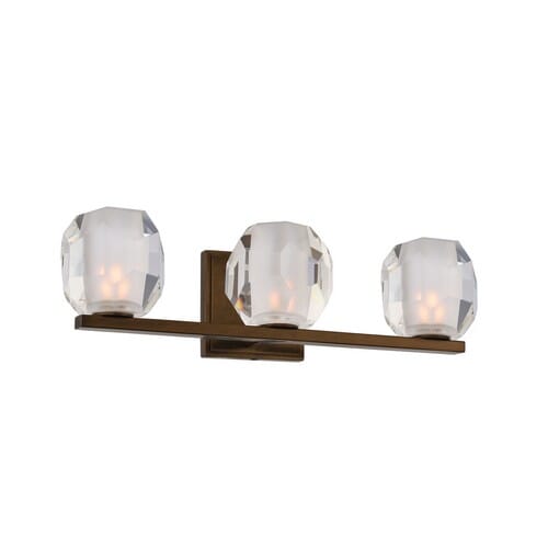 Kalco Regent 3-Light 18" Bathroom Vanity Light in Vintage Bronze