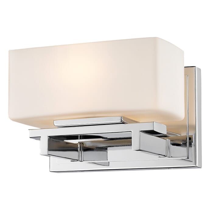 Z-Lite Kaleb 1-Light Wall Sconce In Chrome Z-Lite Kaleb 1-Light Wall Sconce In Chrome